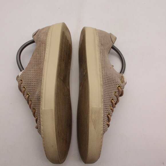 Buttero Shoes Mens Size 10.5 Lace Up Sneaker Tan Leather - Picture 6 of 10